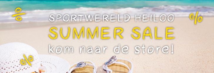 Summer sale bij Sportwereld Heiloo! Summer sale bij Sportwereld Heiloo!